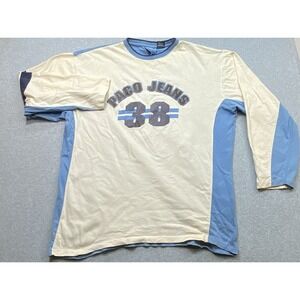 VTG Paco Jeans Long Sleeve Shirt Mens Sz 2XL Embroidered #36 Pullover Distressed